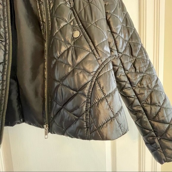 H&M Black quilted cropped jacket size 14 - Picture 7 of 10